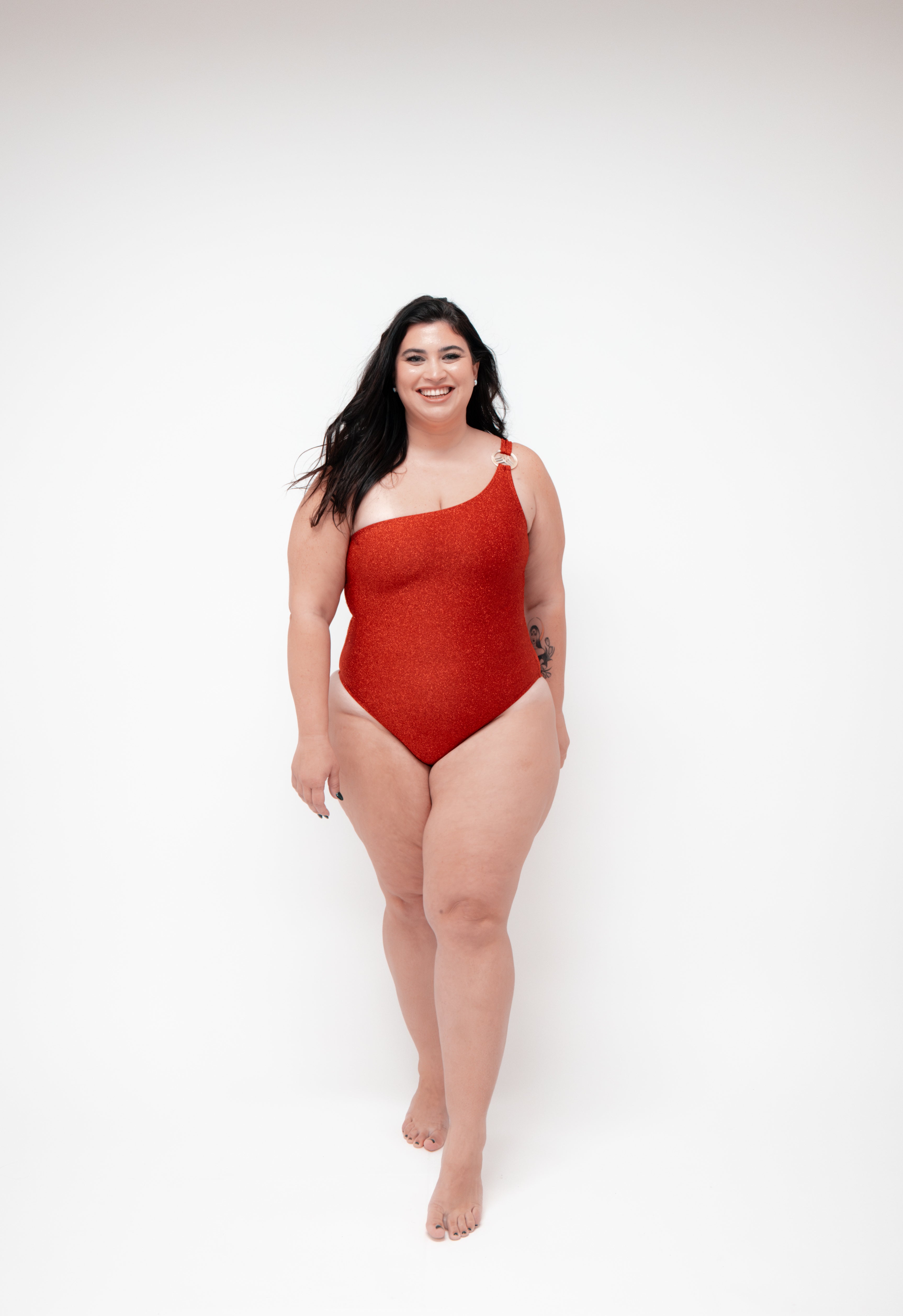 Divina One Shoulder One Piece Swimsuit