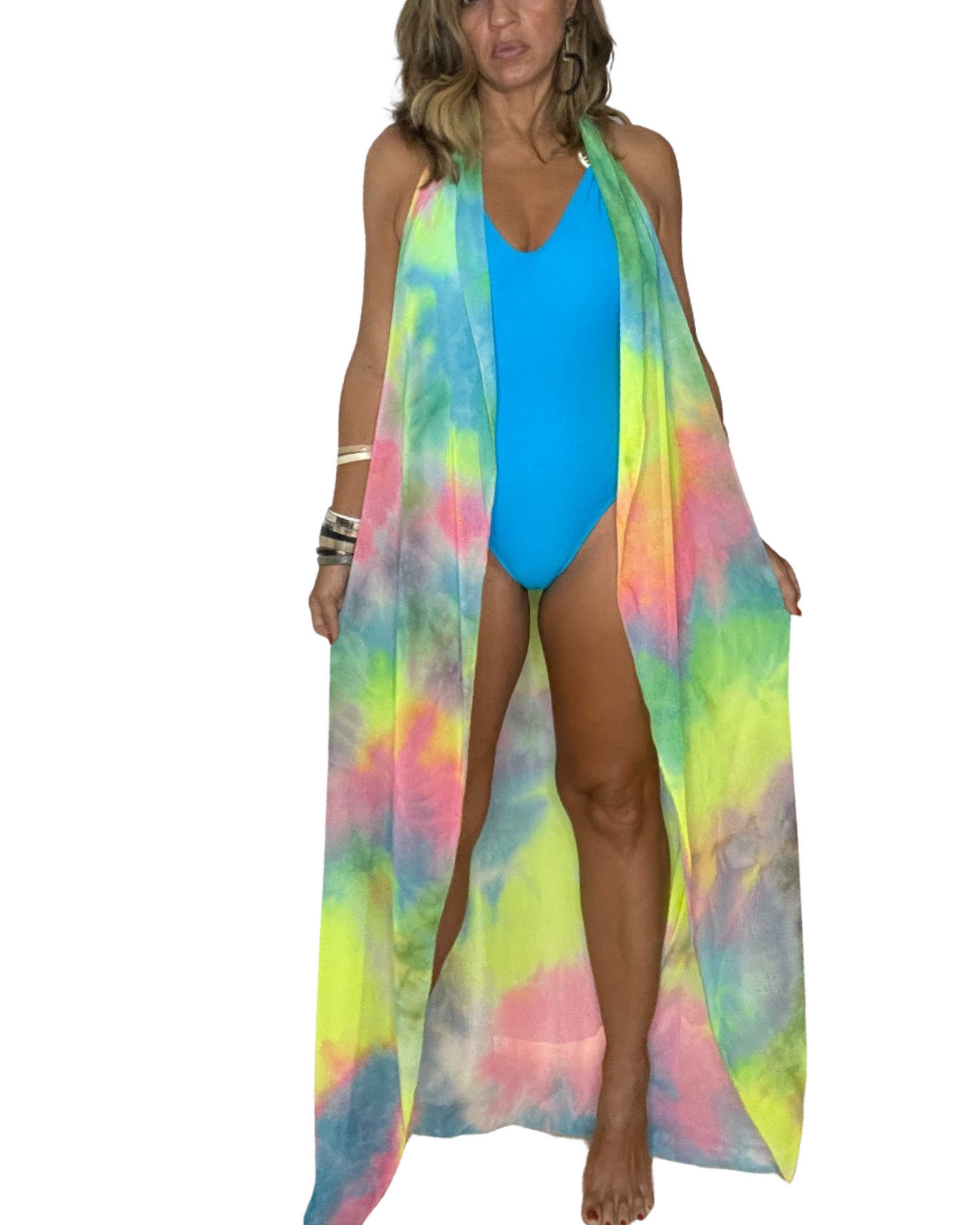 Fearless Halter Long Dress Coverup