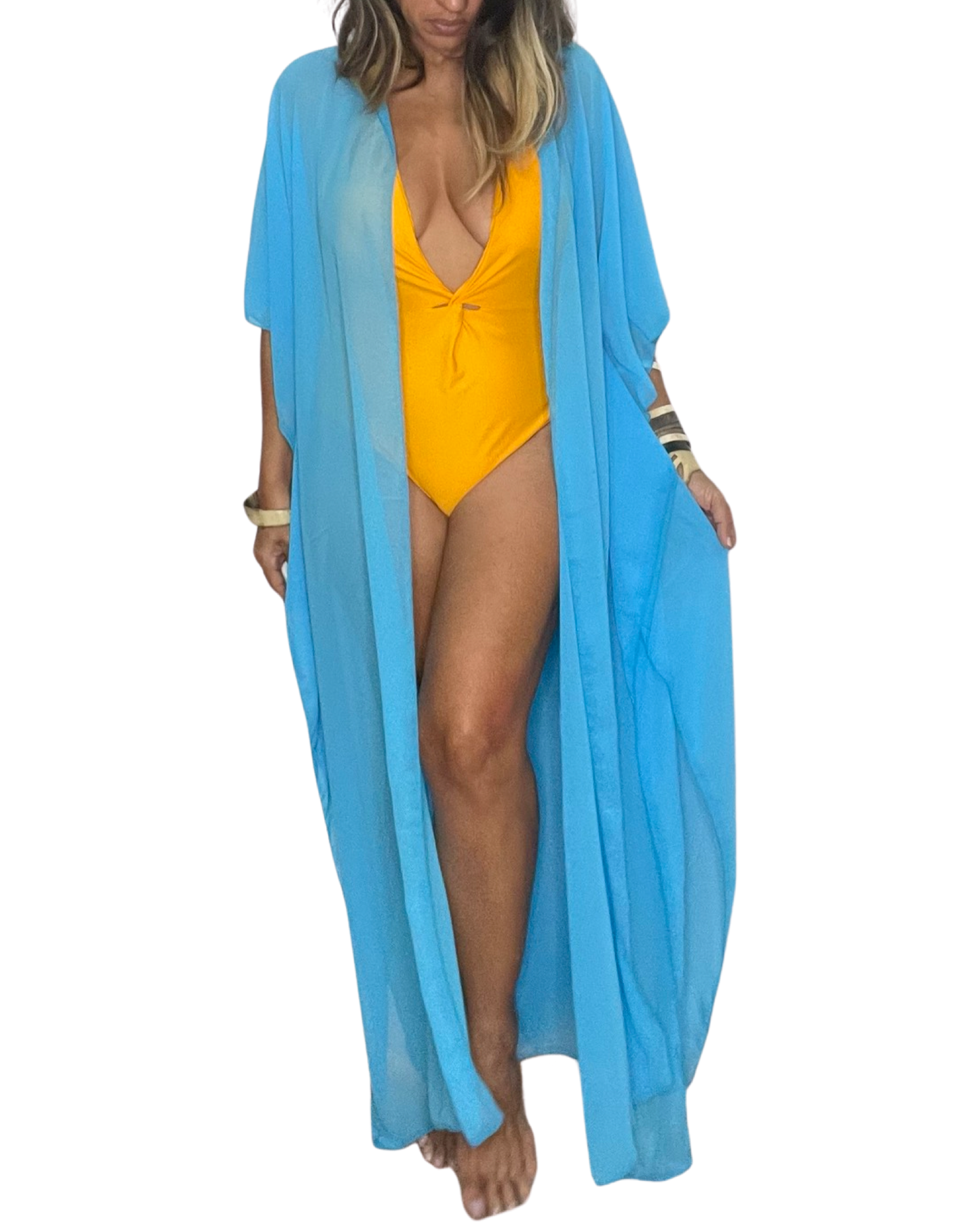 Butterfly Caftan Coverup Dress