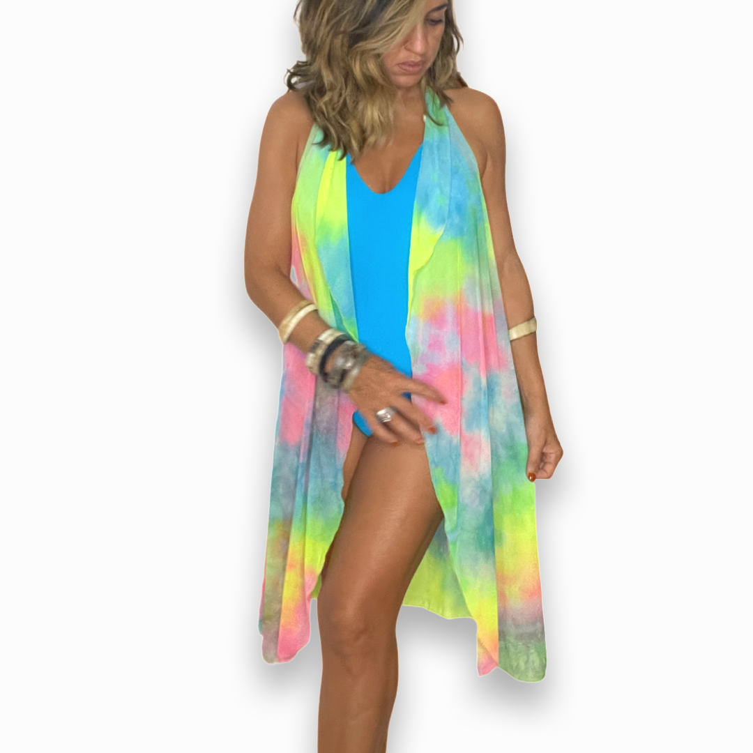 Cover Up Flirty Fearless Short Halter Dress