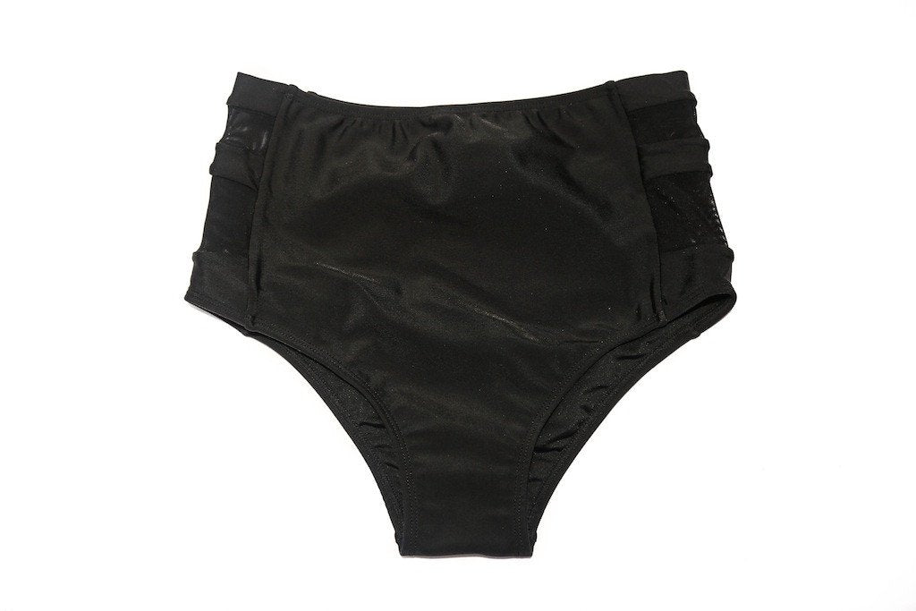 Highwaisted Bodyshaping Black Bikini Bottom