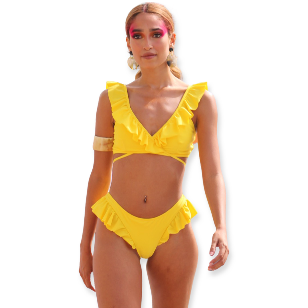 Scanty Ruffle G-String Bikini Bottom