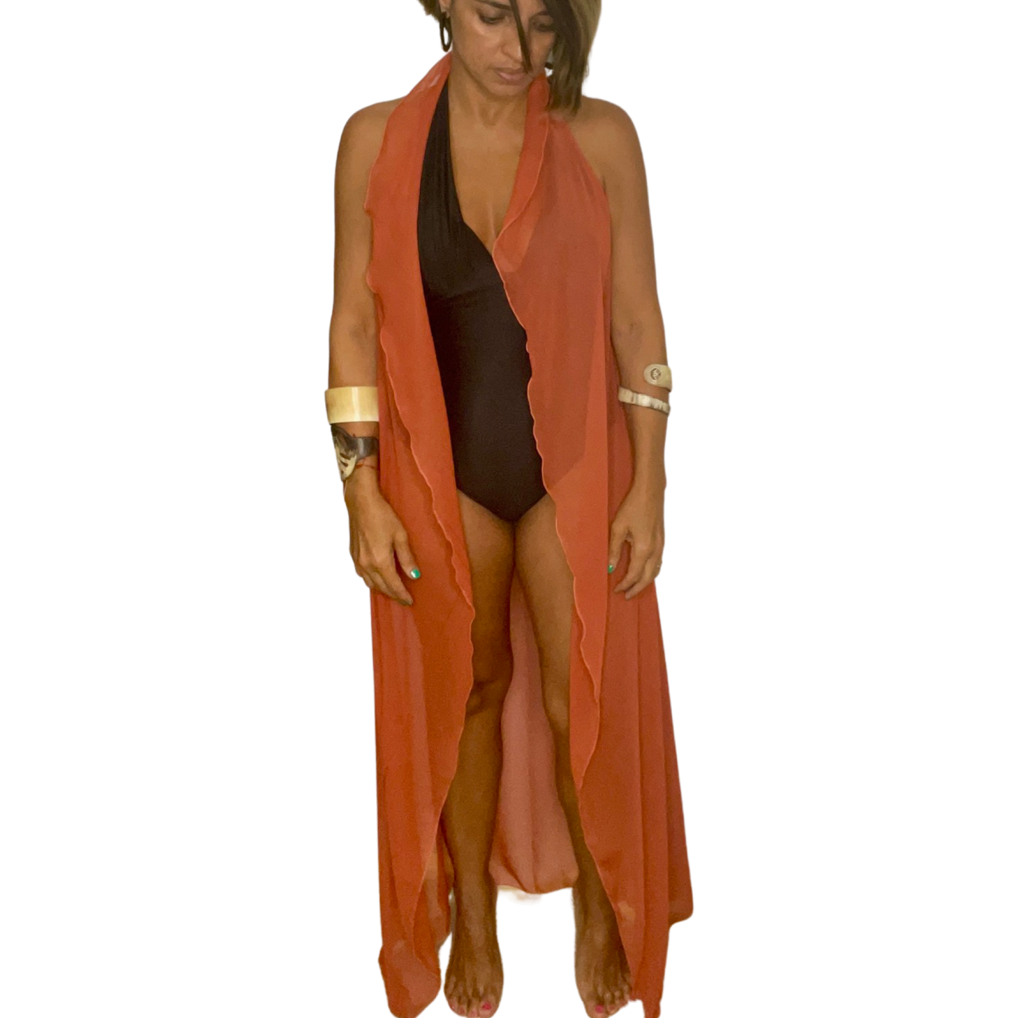 Fearless Halter Long Dress Coverup