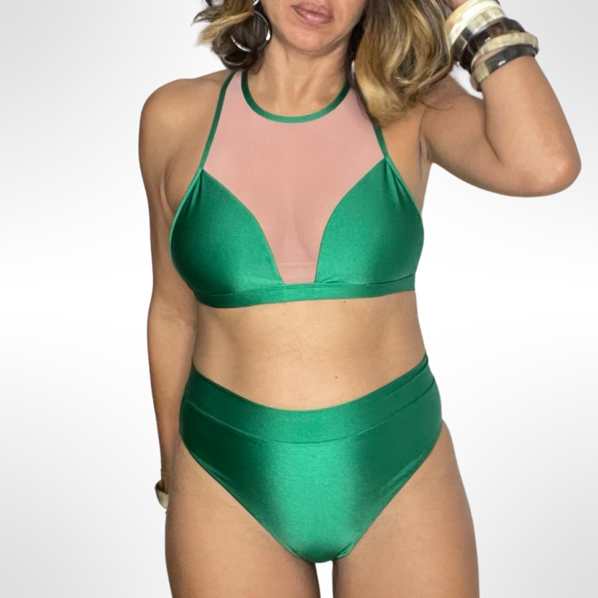 Cristi High Waisted Bikini Bottom