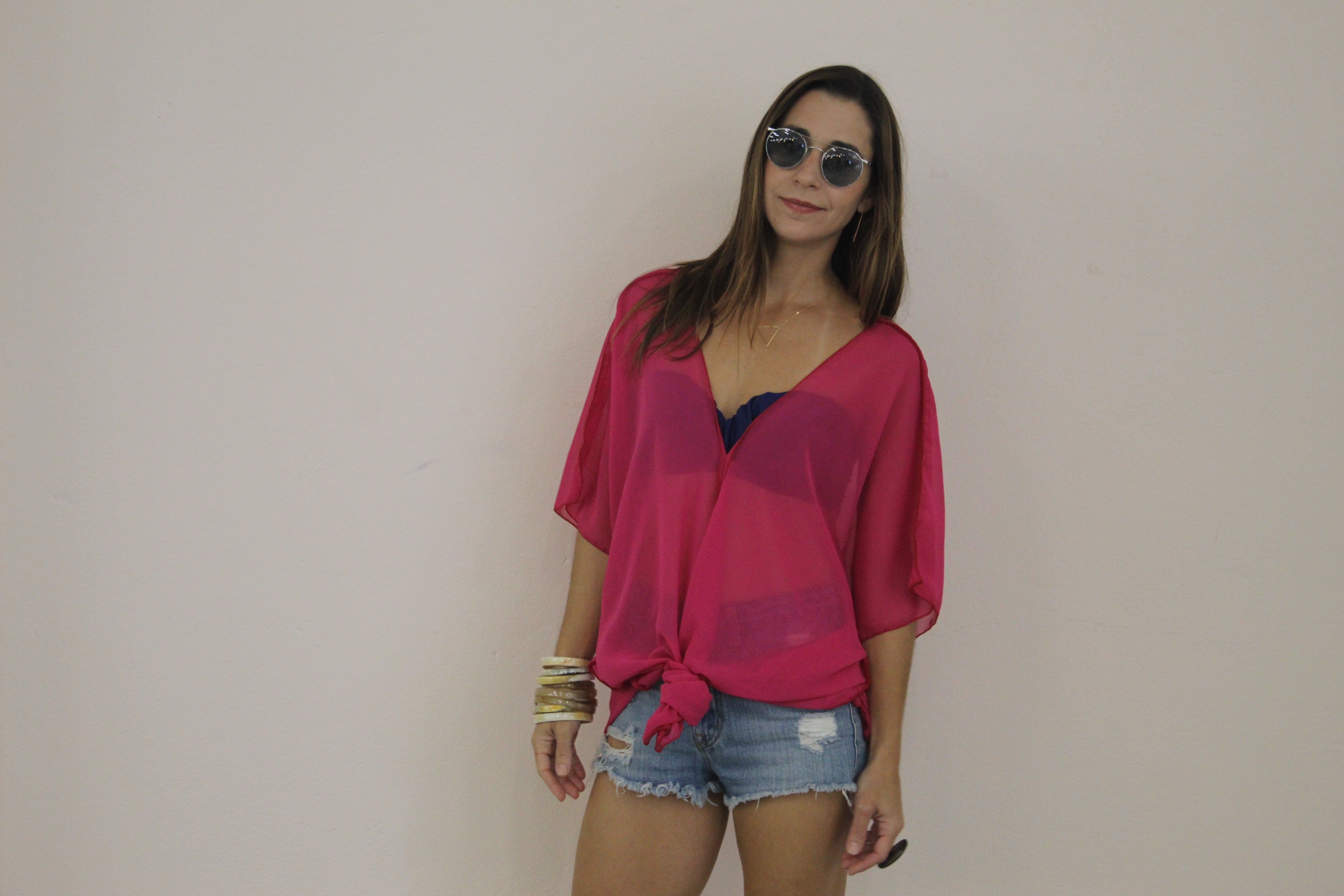 Cover Up V Tunic Dress