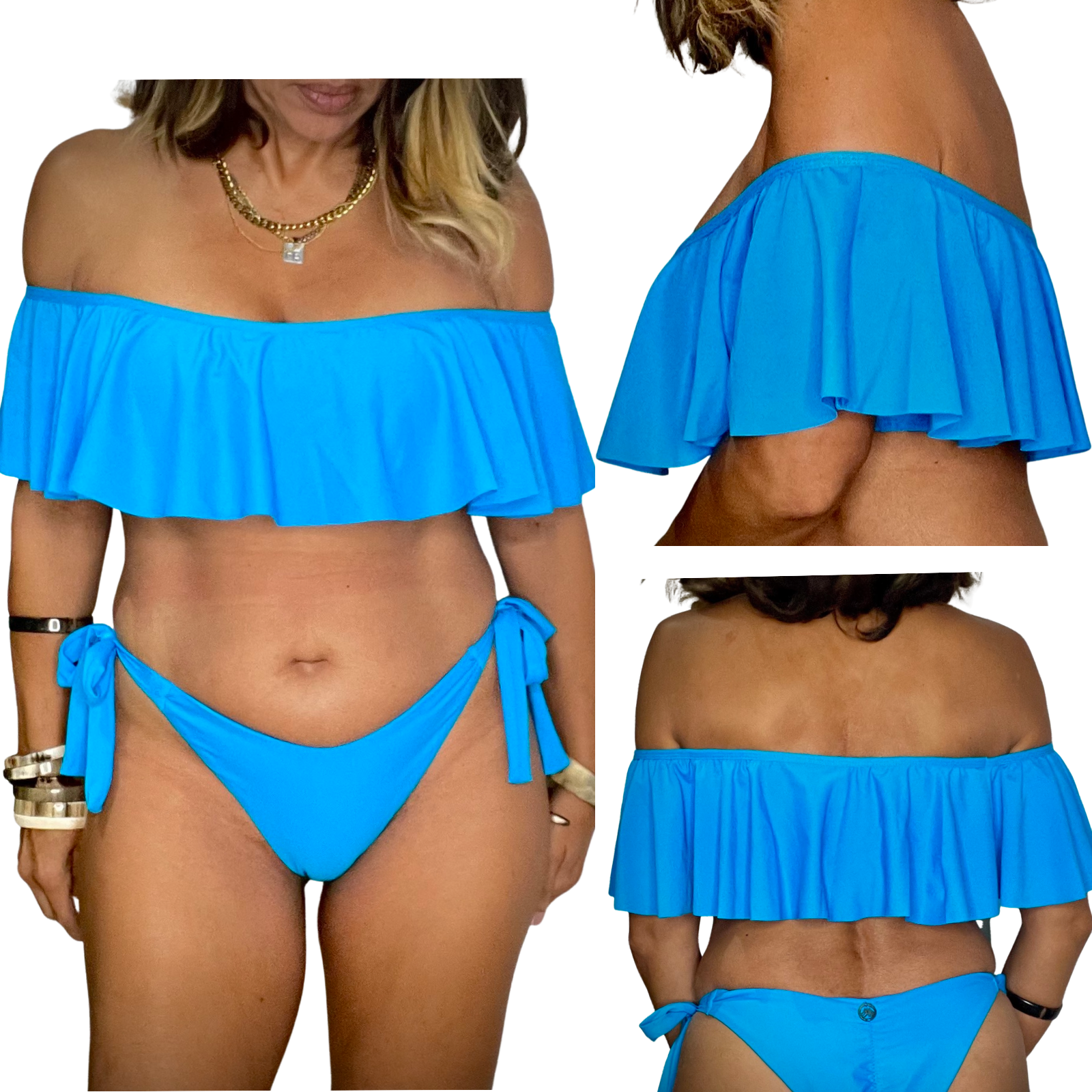 Morro Off Shoulder Ruffle Swimwear Top