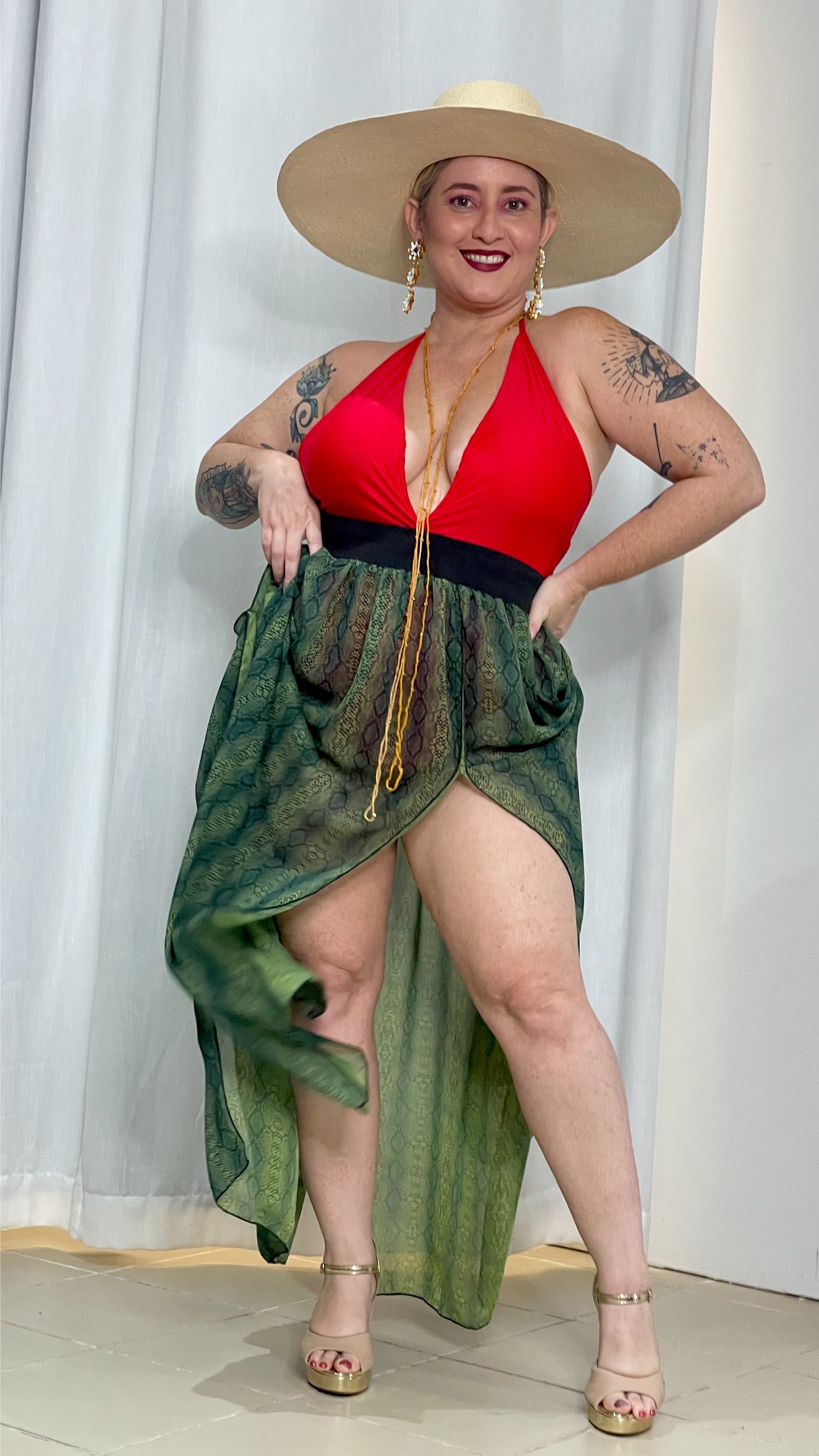 All I Need Halter One Piece Swimsuits