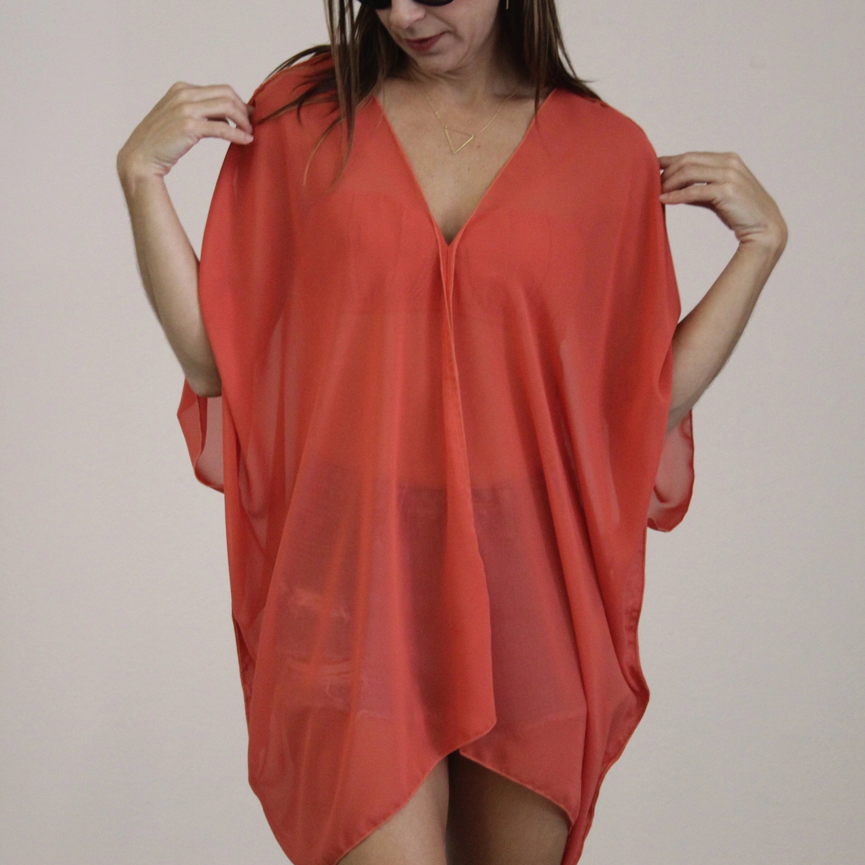 Cover Up V Tunic Dress