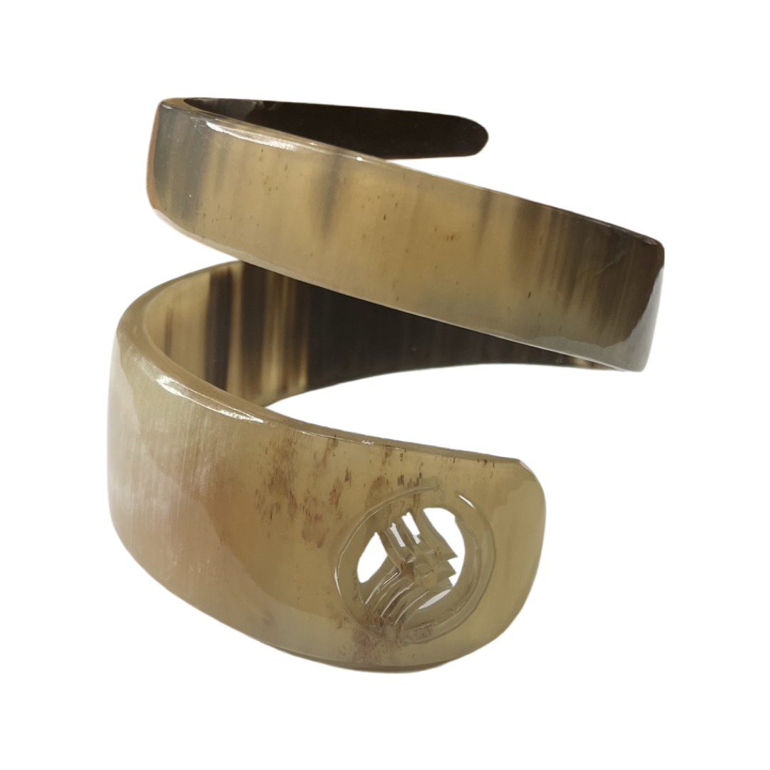 Acacia Handcrafted Bangle Bracelet Spiral Snake