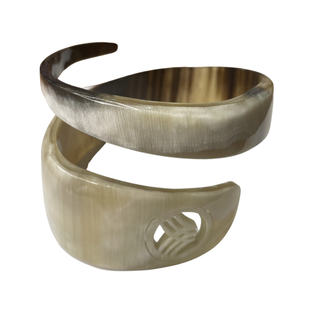 Acacia Handcrafted Bangle Bracelet Spiral Snake