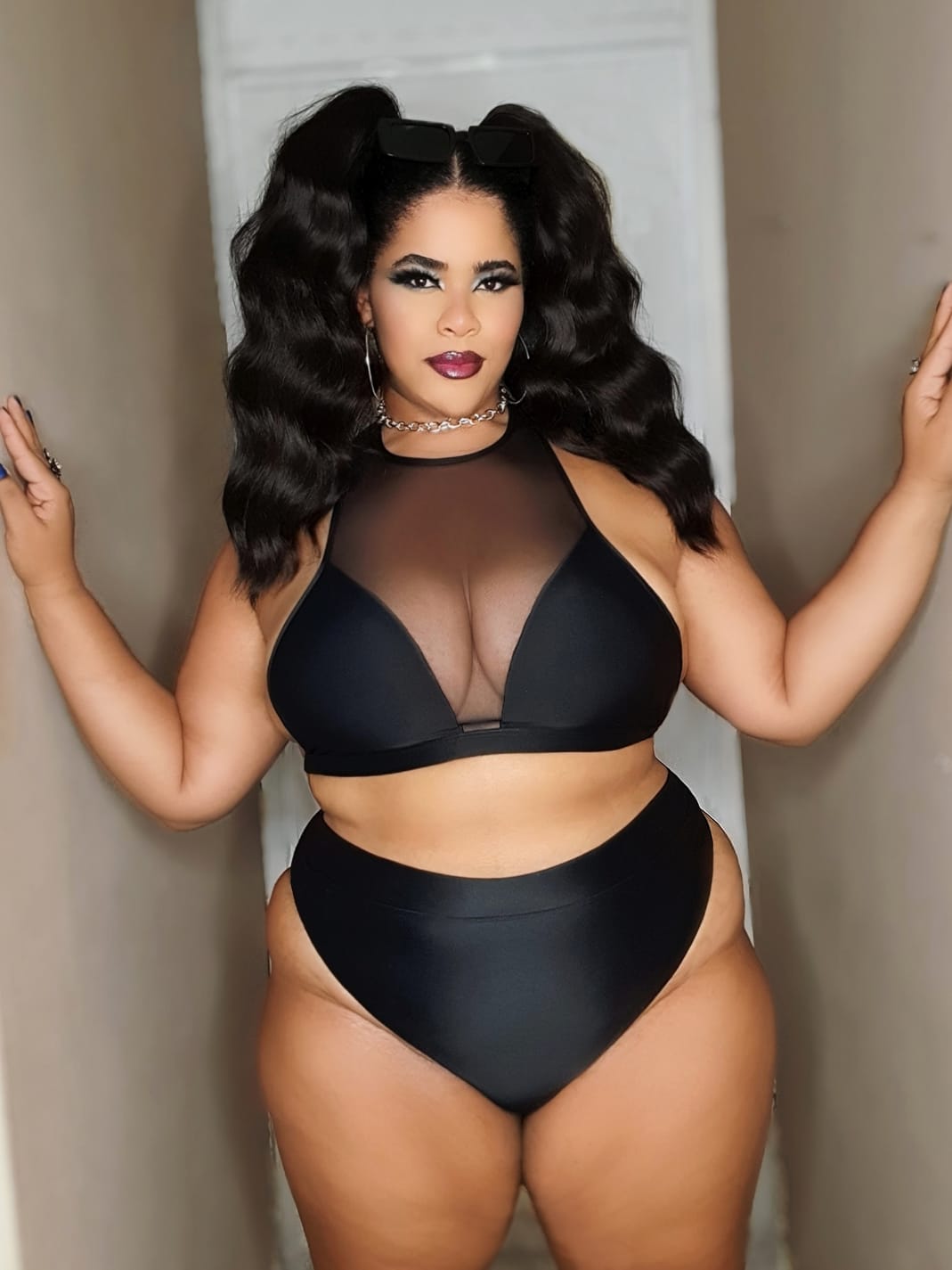 Cristi High Waisted Bikini Bottom