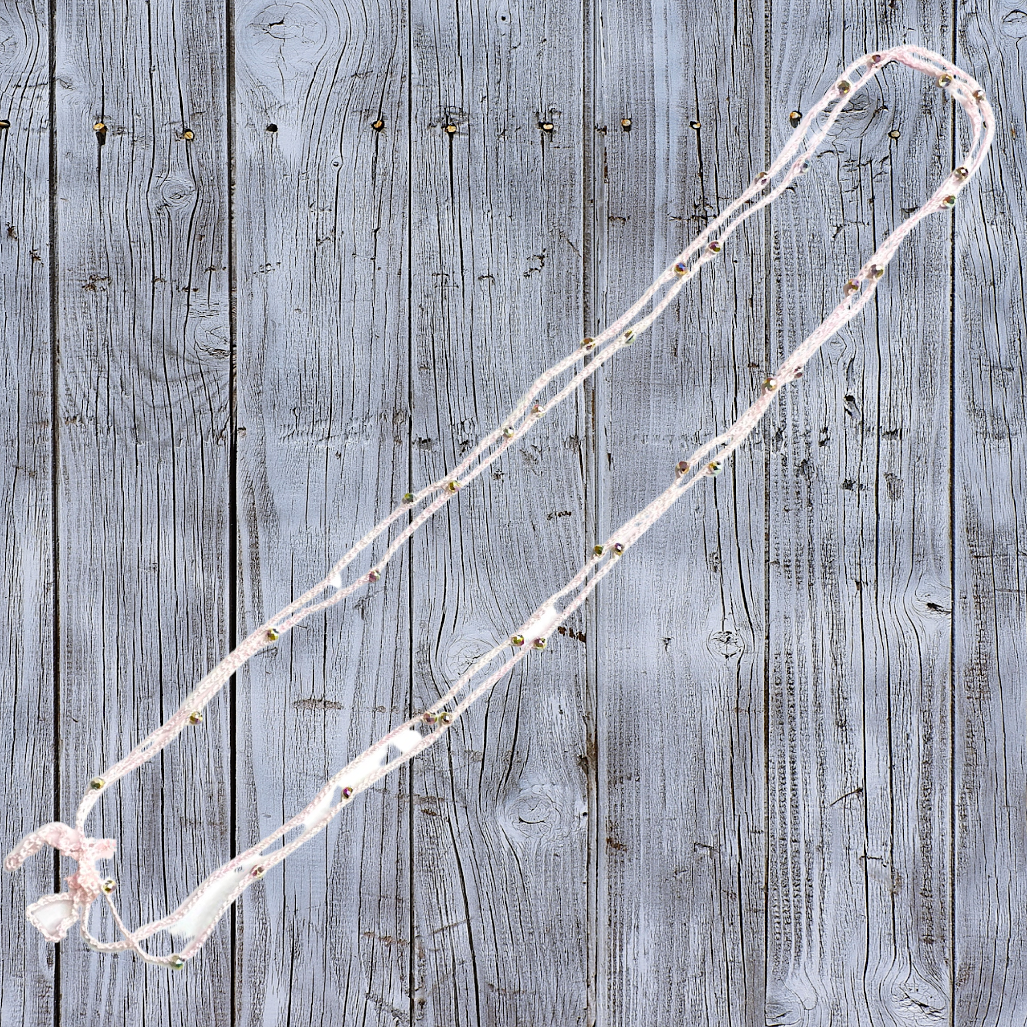 Elan Handmade Crochet String Choker and Bracelet