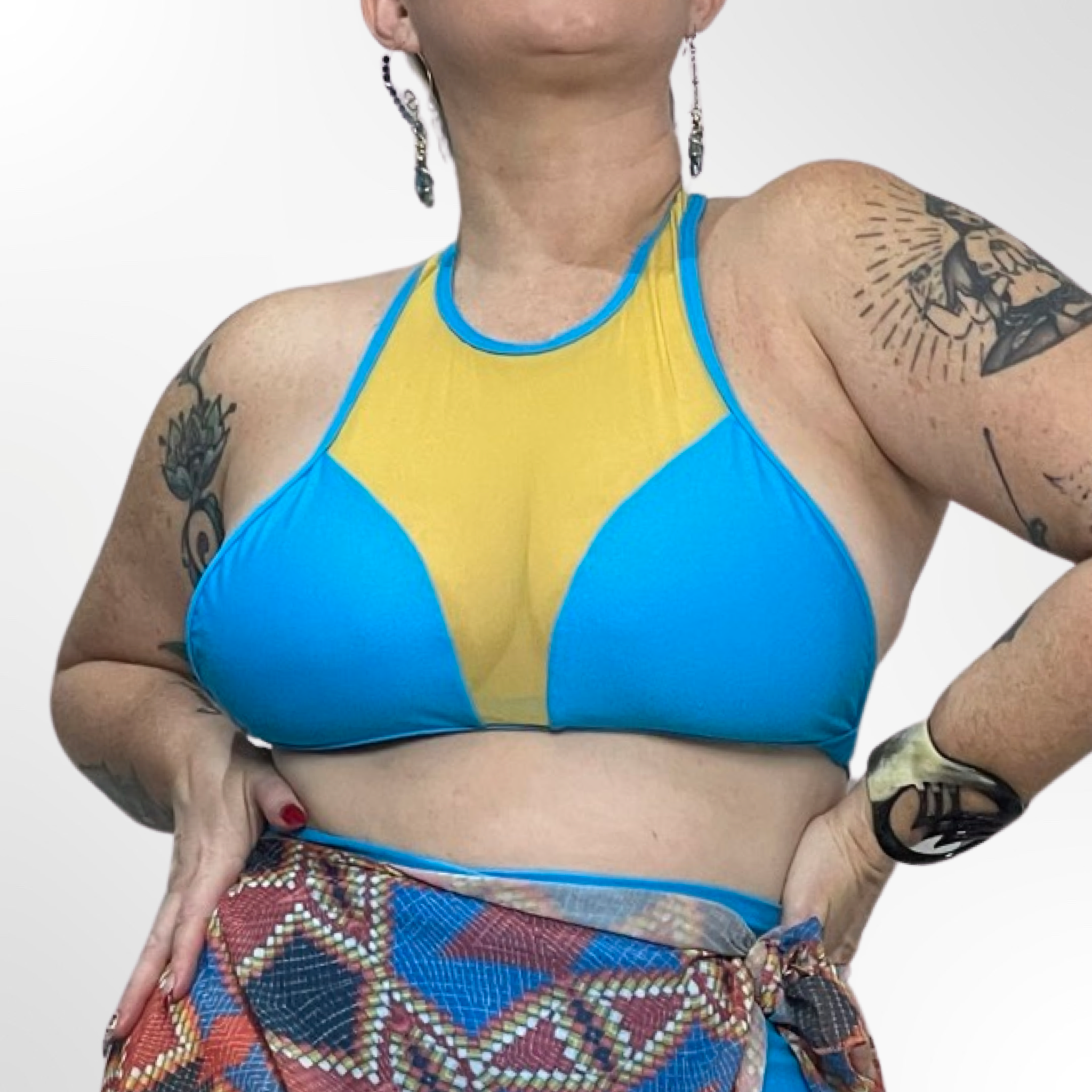 Sunset Racerback Bikini Crop Top