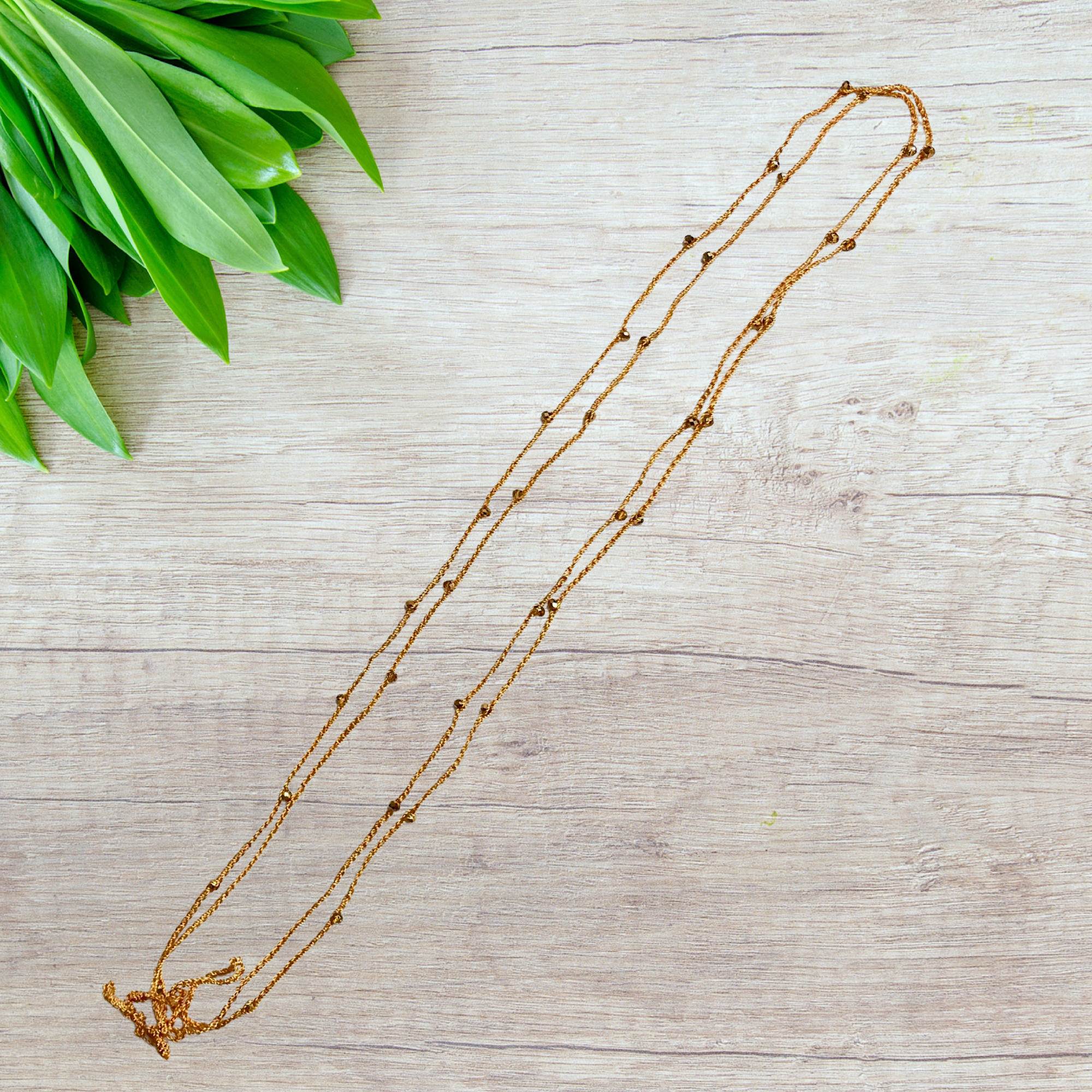 Elan Handmade Crochet String Choker and Bracelet