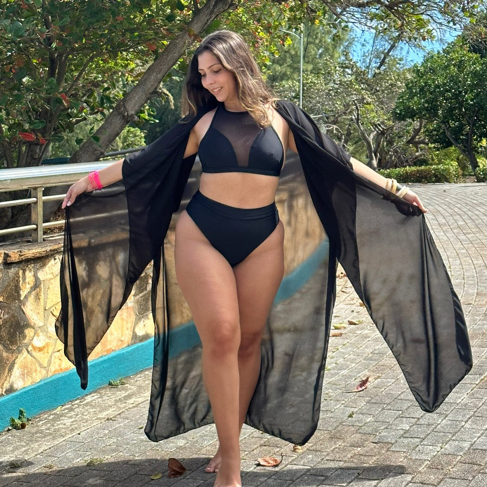 Butterfly Caftan Coverup Dress