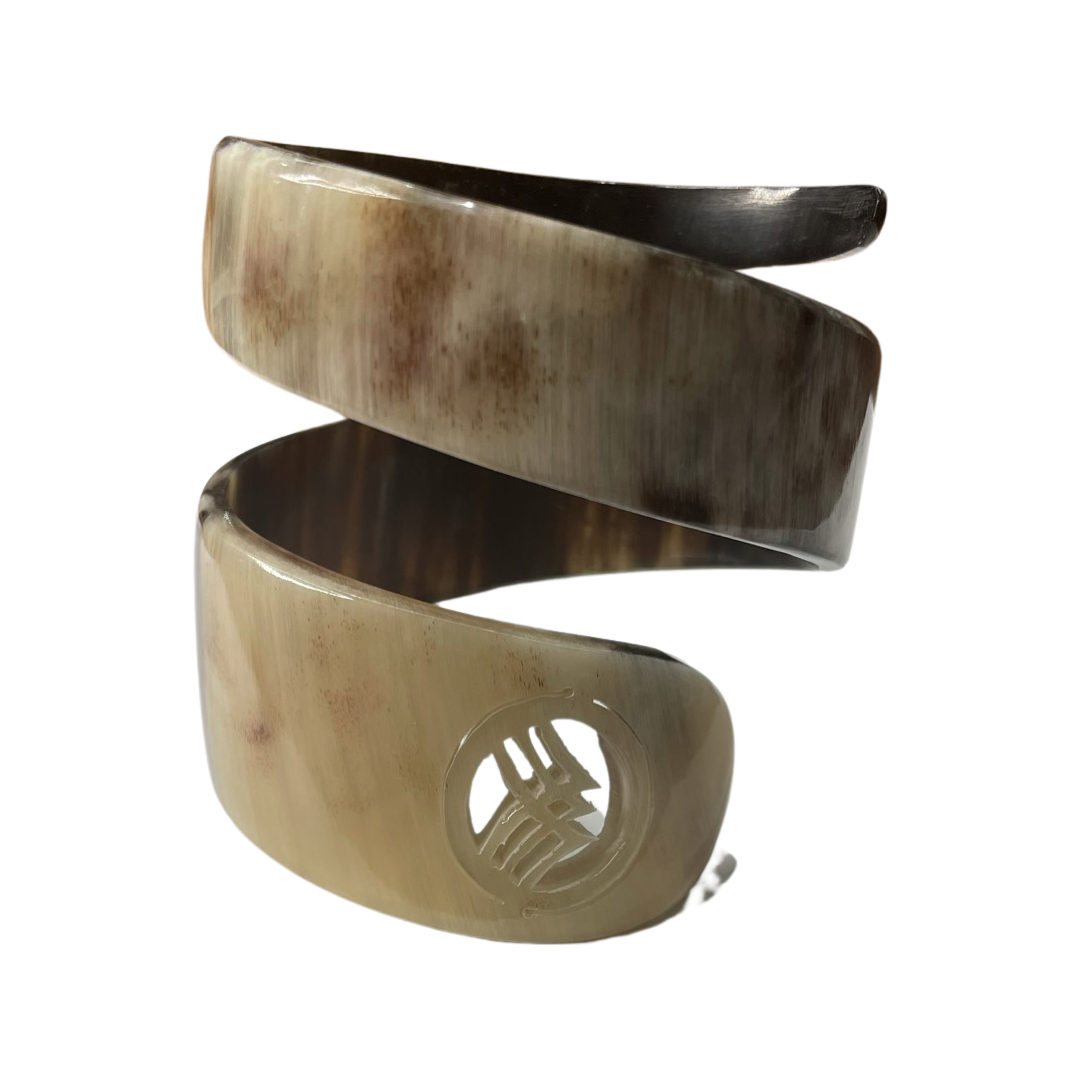 Acacia Handcrafted Bangle Bracelet Spiral Snake