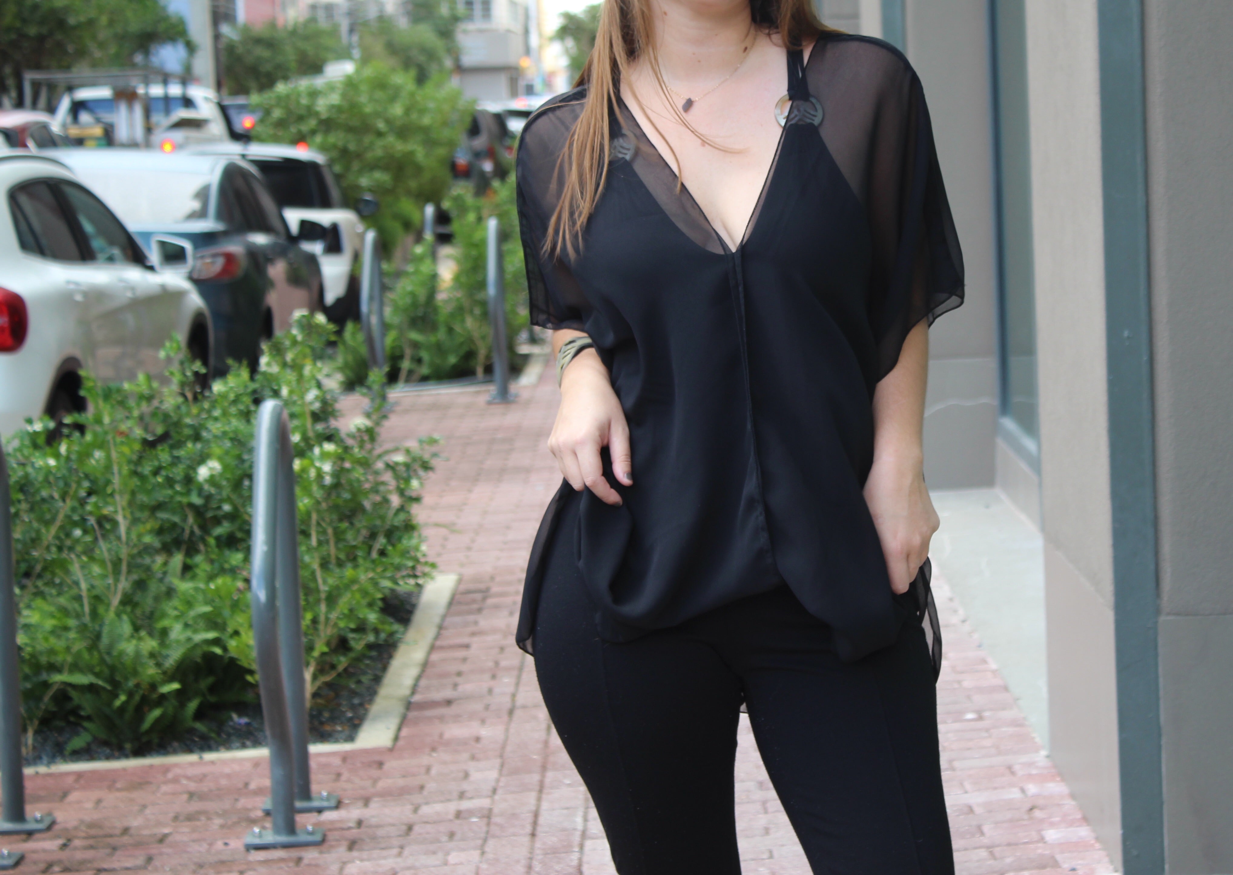 Cover Up V Tunic Dress