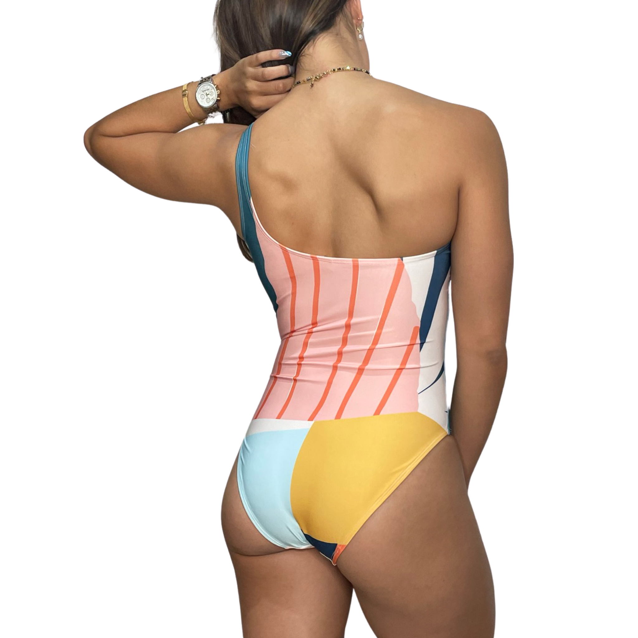 Divina One Shoulder One Piece Swimsuit
