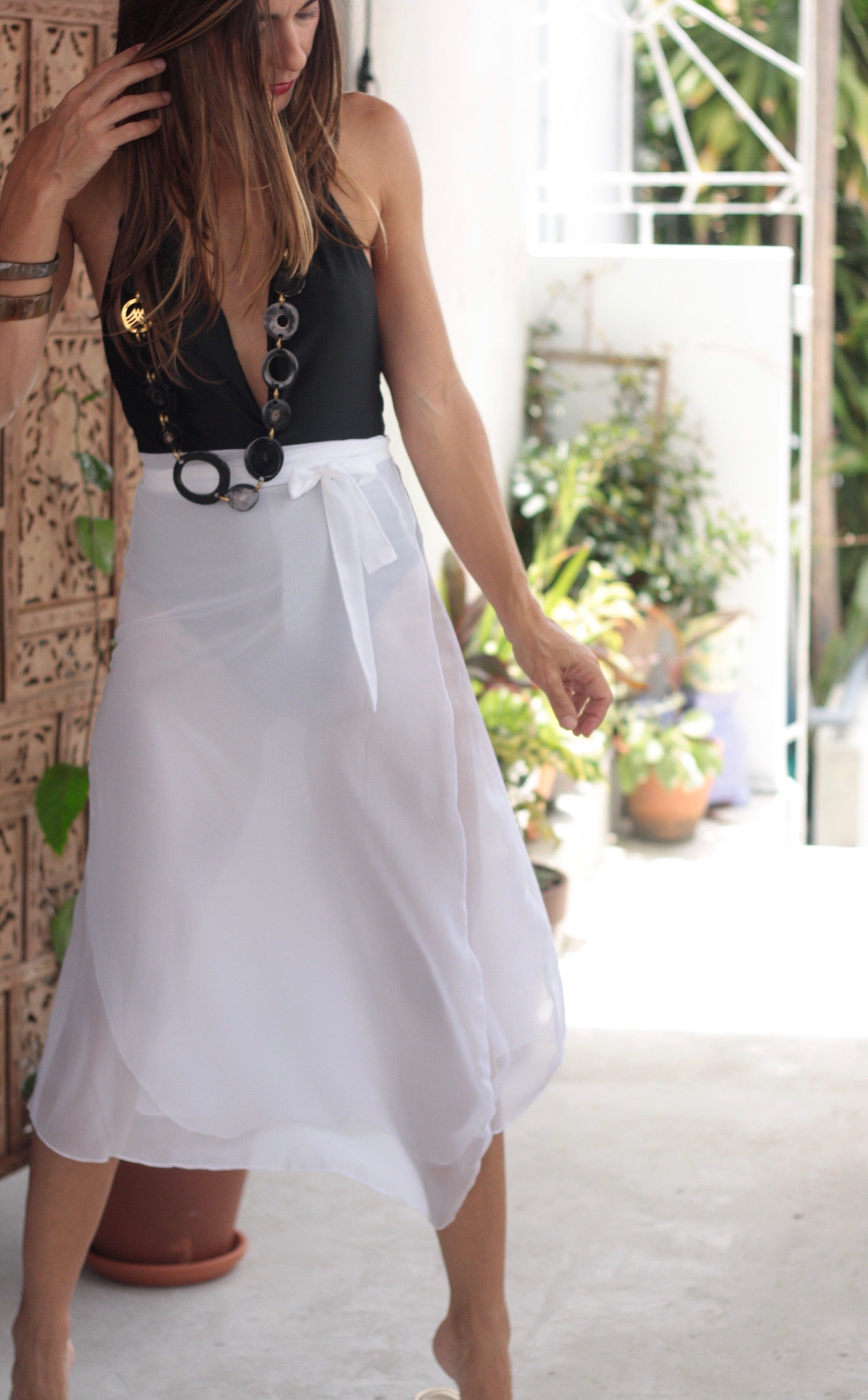 Nati Wrap Coverup Skirt