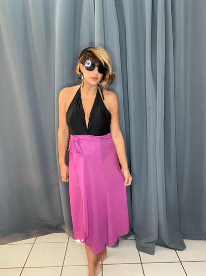 Nati Wrap Coverup Skirt